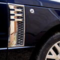 View Item Range Rover 2010 style Side Vents - Chome + Chrome Mesh